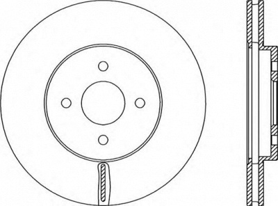 OPEN PARTS bda230620 -  Тормозной диск